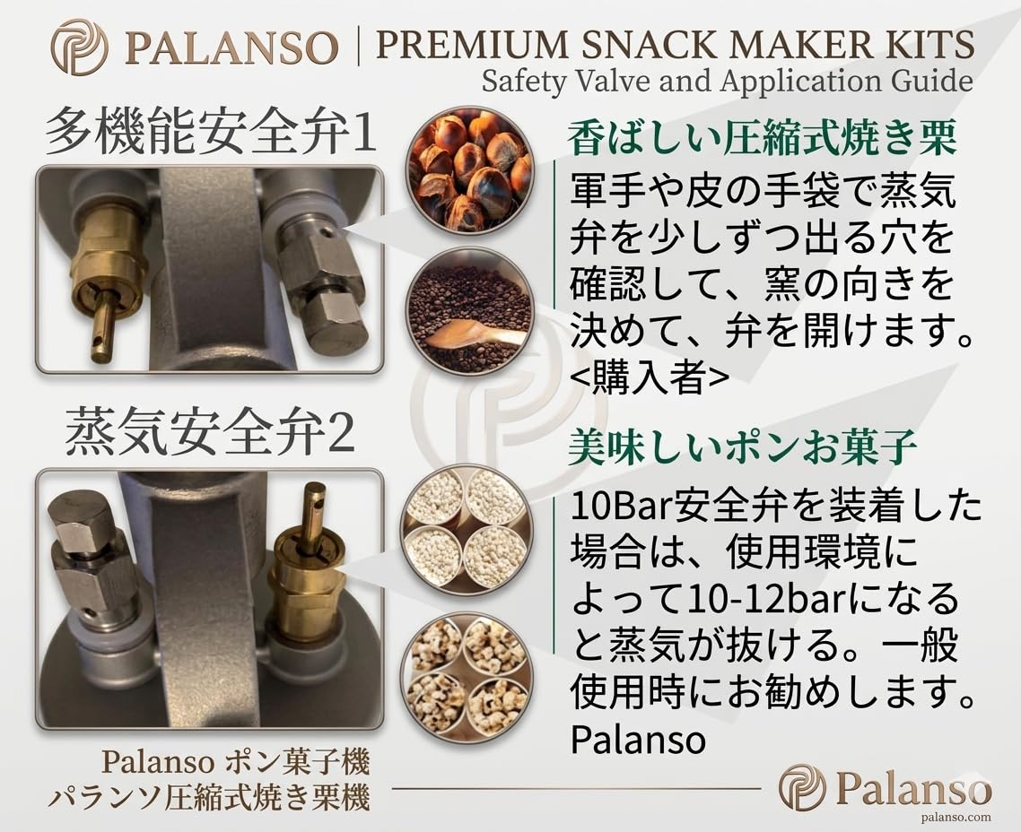 パランソ ポン菓子機 6合用 台付き Amazon.co.jp: パランソポン菓子機 6合用のポン吉楽! 電動式セット5
